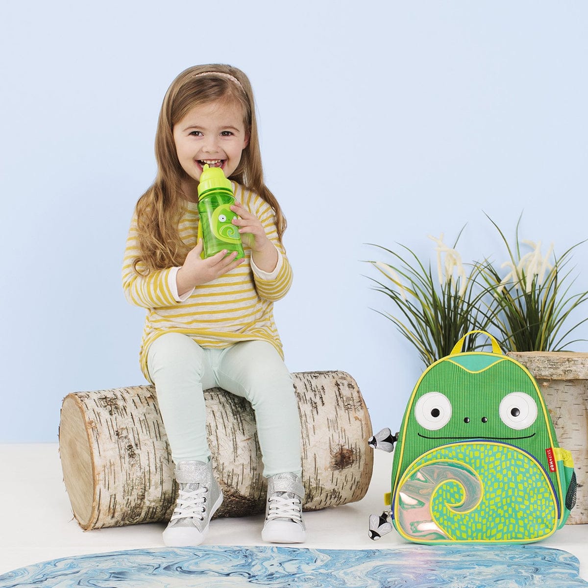 Skip Hop ZOO Straw Bottle - Chameleon