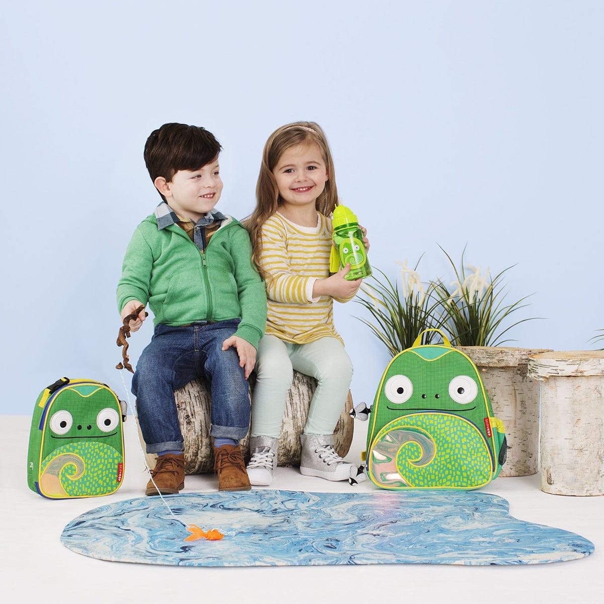 Skip Hop ZOO Straw Bottle - Chameleon