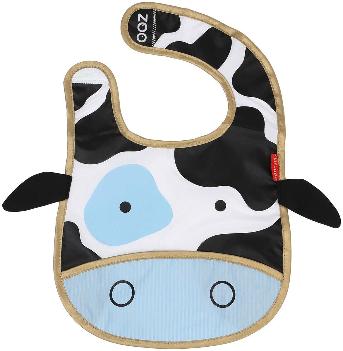 Skip Hop Zoo Tuck-Away Bib - Cow