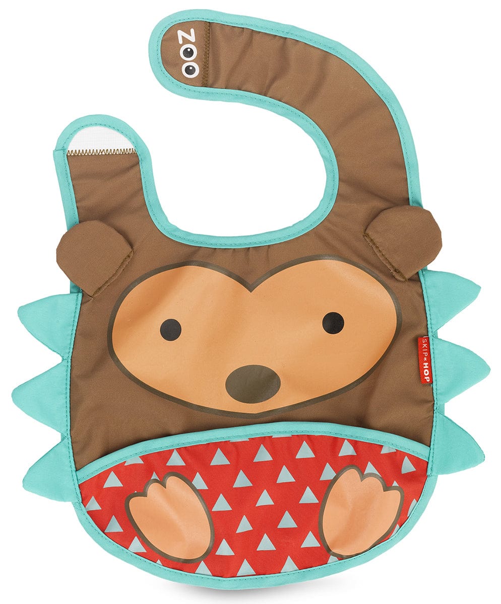 Skip Hop Zoo Tuck-Away Bib - Hedgehog