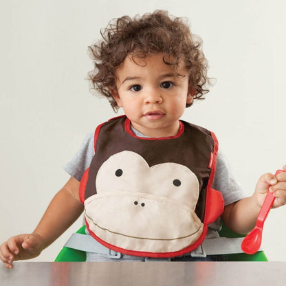 Skip Hop Zoo Tuck-Away Bib - Monkey