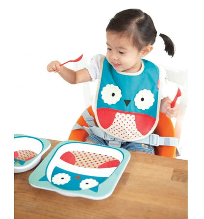 Skip Hop Zoo Tuck-Away Bib - Owl