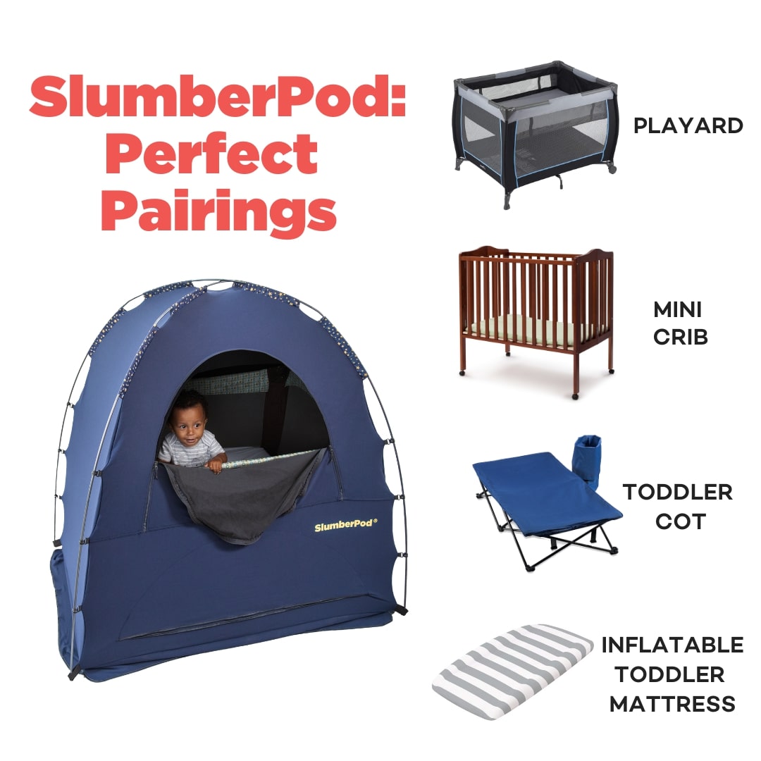 SlumberPod Privacy Canopy with Fan - Black