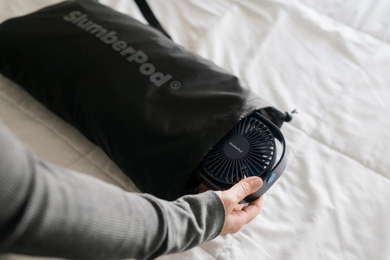 SlumberPod Privacy Canopy with Fan - Black / Gray - SLU-BLA-GRA-C