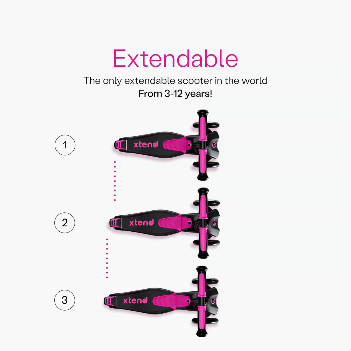SmarTrike Xtend Ride On & Scooter - Fuchsia - 2401301