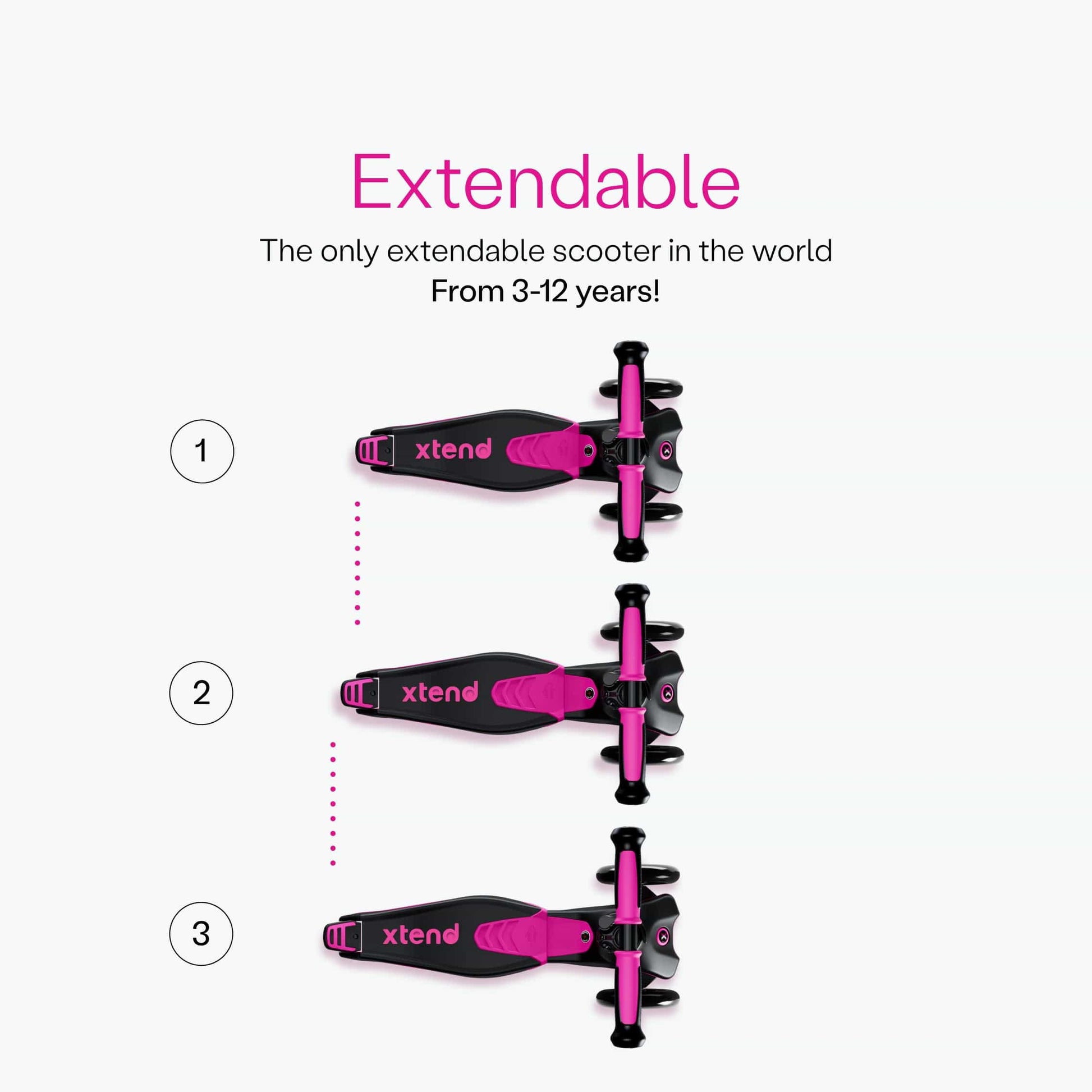 SmarTrike Xtend Ride On & Scooter - Fuchsia - 2401301