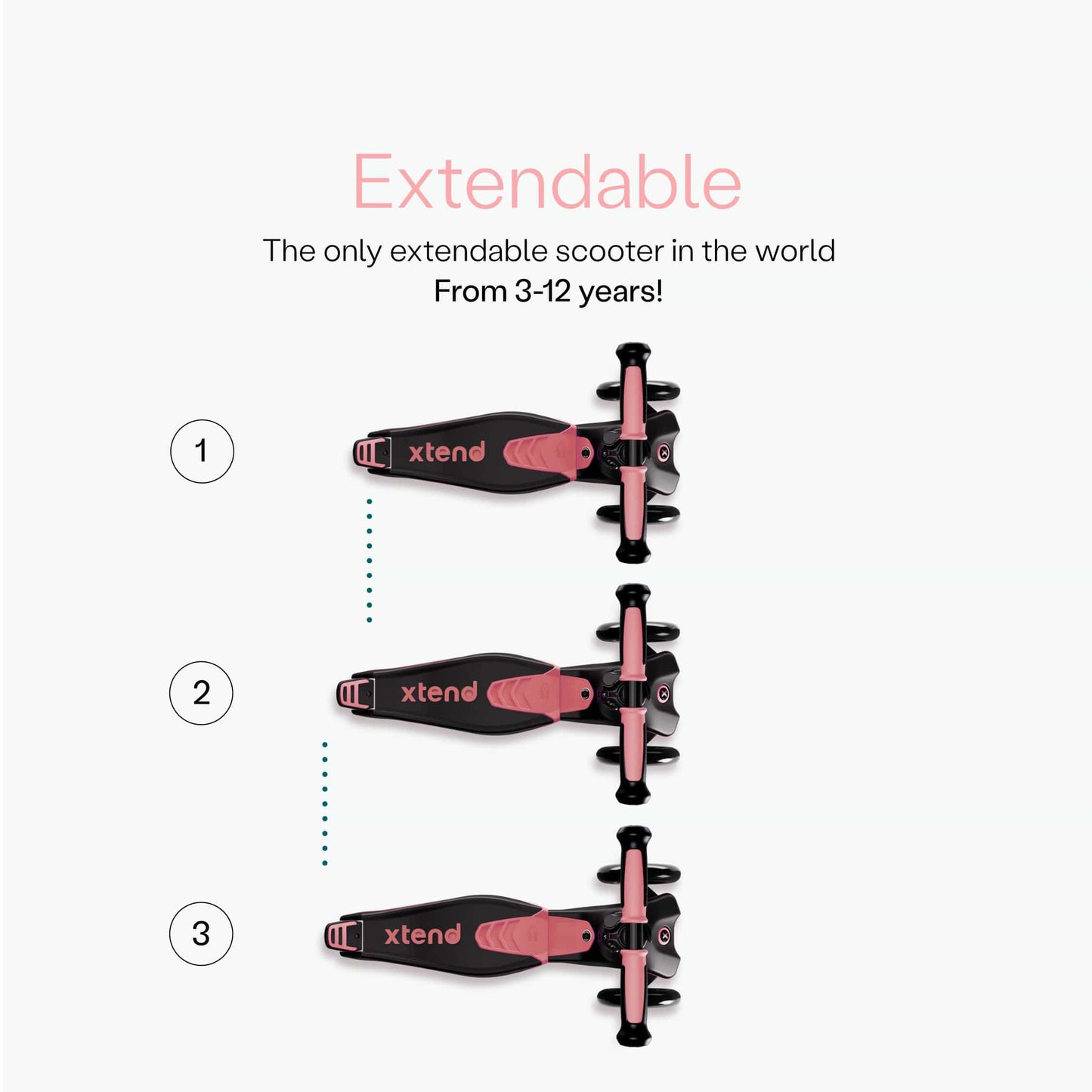 SmarTrike Xtend Ride On & Scooter - Salmon - 2401304