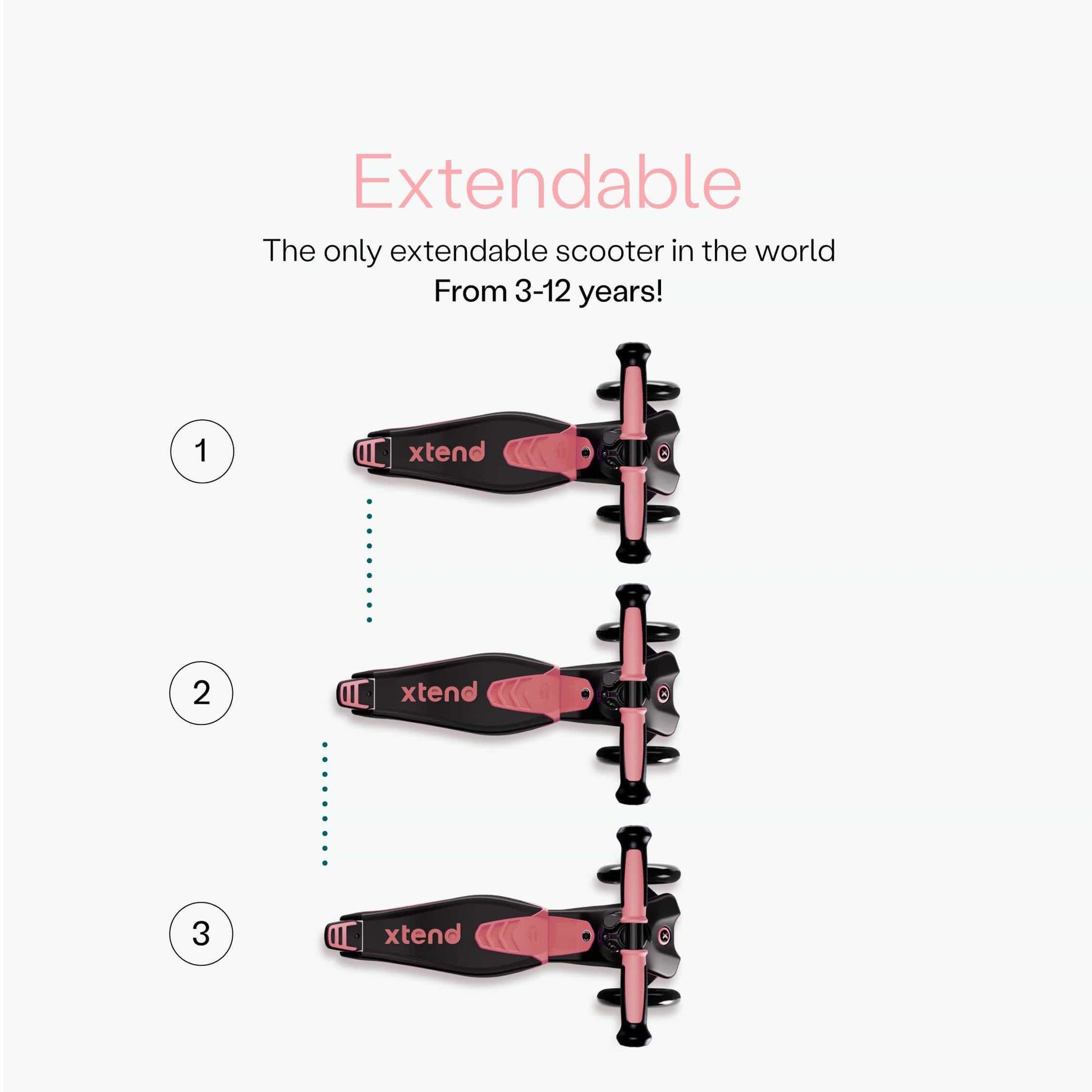 SmarTrike Xtend Ride On & Scooter - Salmon - 2401304