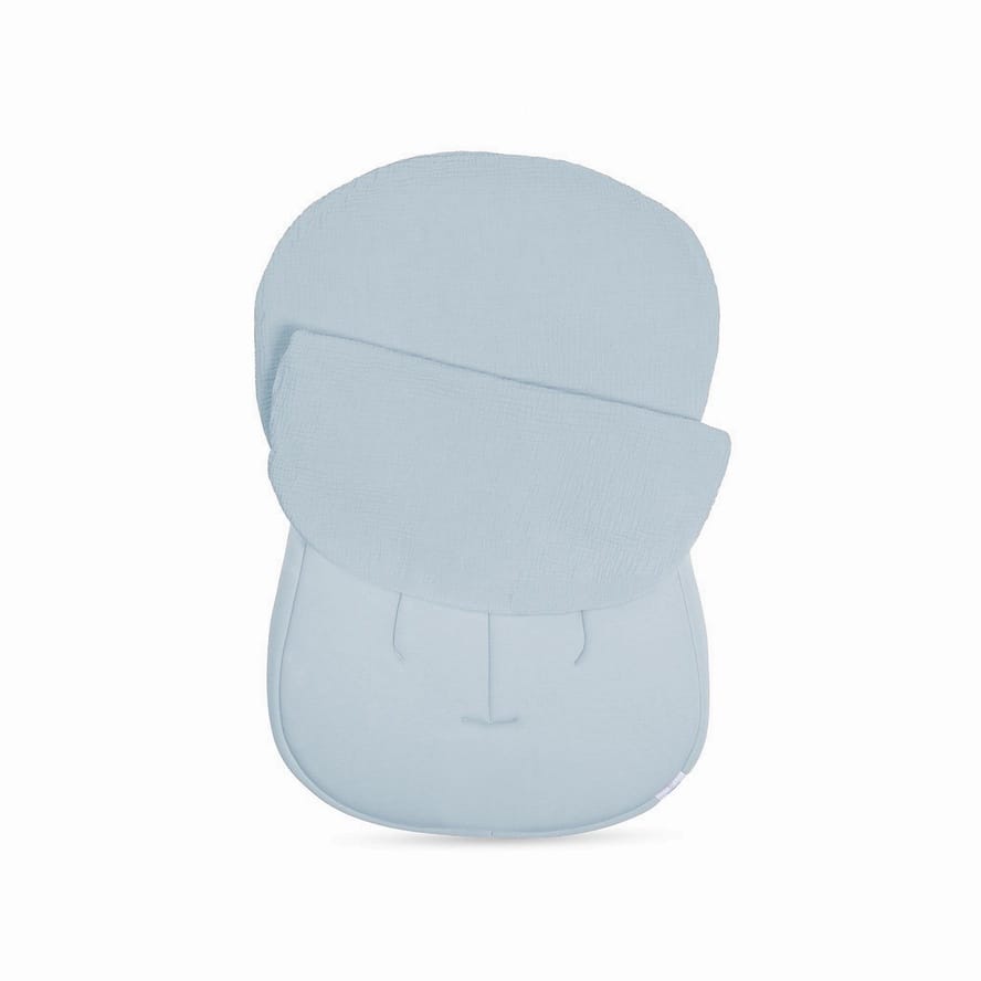 Snuggle Me Lounger Curve Muslin Cover - Bluebell - SMO-LCC-WW-BB-01