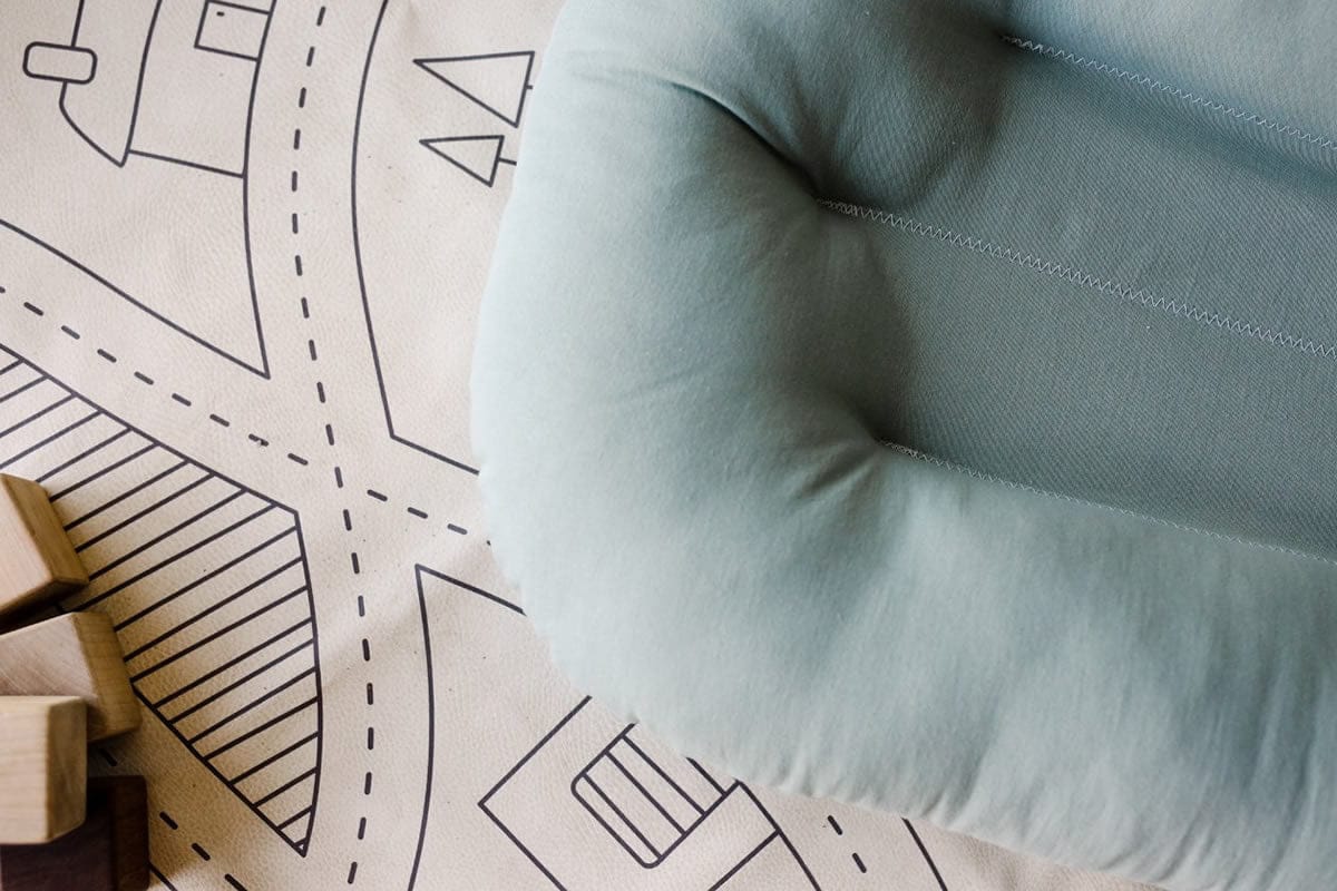 Snuggle Me Organic Infant Lounger - Slate - L2209