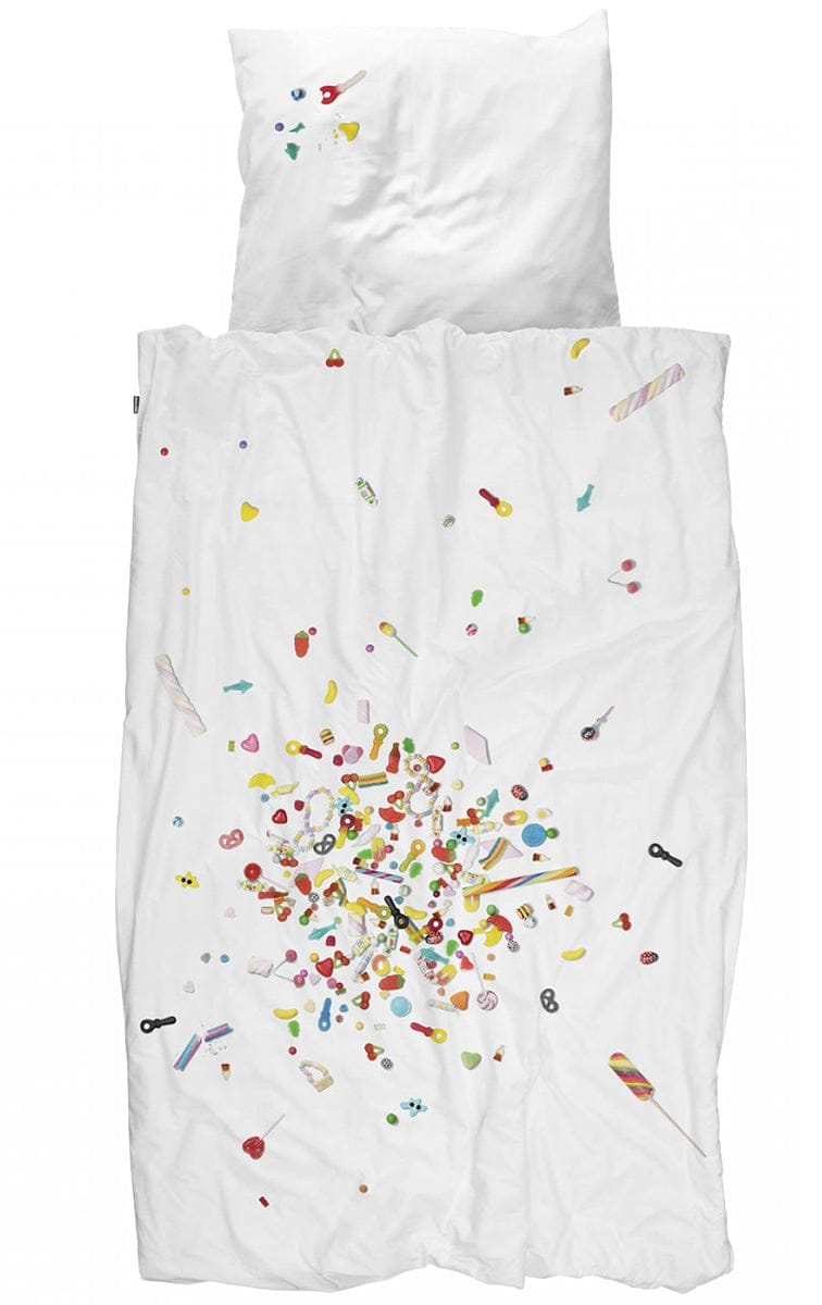 Snurk Duvet Cover Set, Twin - Candy Blast - SNURK-CANDYBLAST