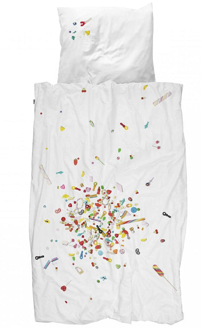Snurk Duvet Cover Set, Twin - Candy Blast - SNURK-CANDYBLAST