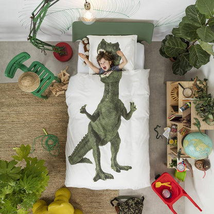 Snurk Duvet Cover Set, Twin - Dino - SNURK-DINO
