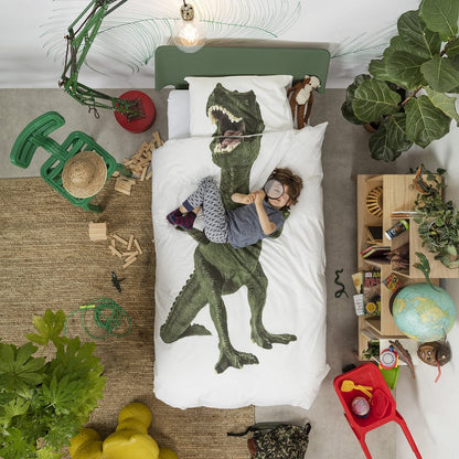 Snurk Duvet Cover Set, Twin - Dino - SNURK-DINO