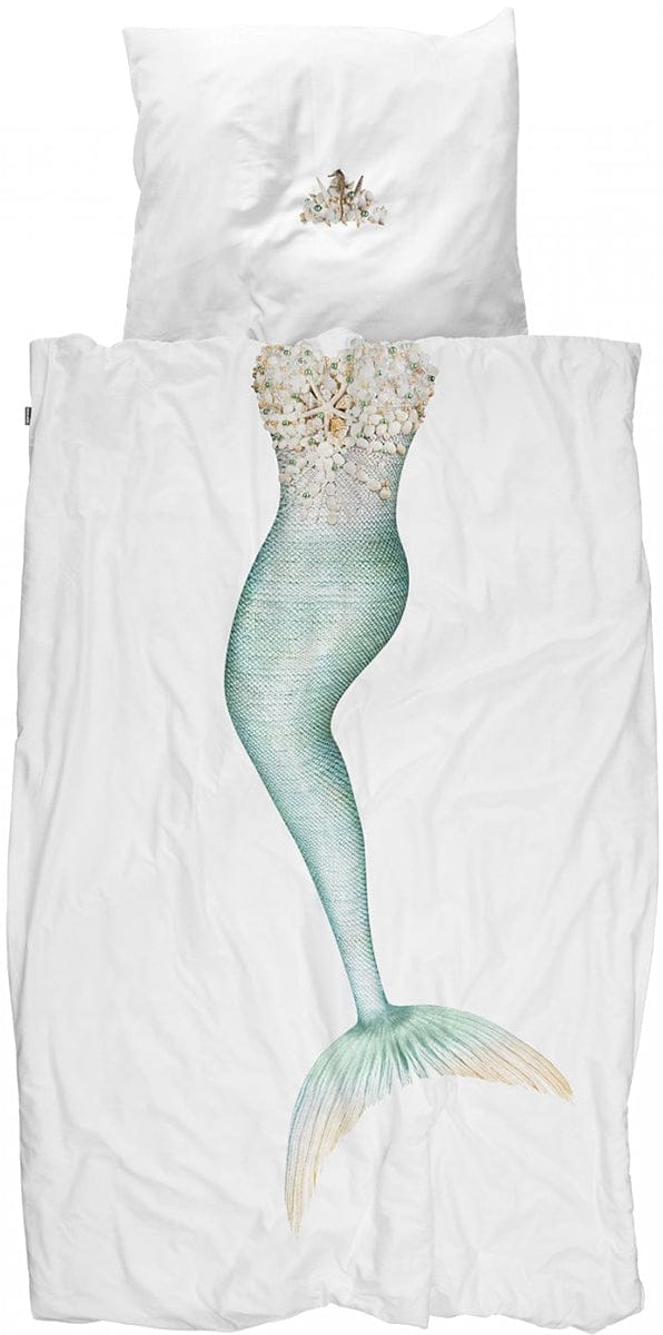 Snurk Duvet Cover Set, Twin - Mermaid - SNURK-MERMAID