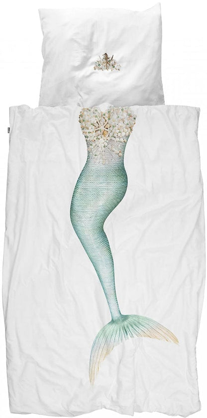 Snurk Duvet Cover Set, Twin - Mermaid - SNURK-MERMAID