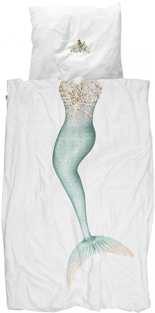 Snurk Duvet Cover Set, Twin - Mermaid - SNURK-MERMAID