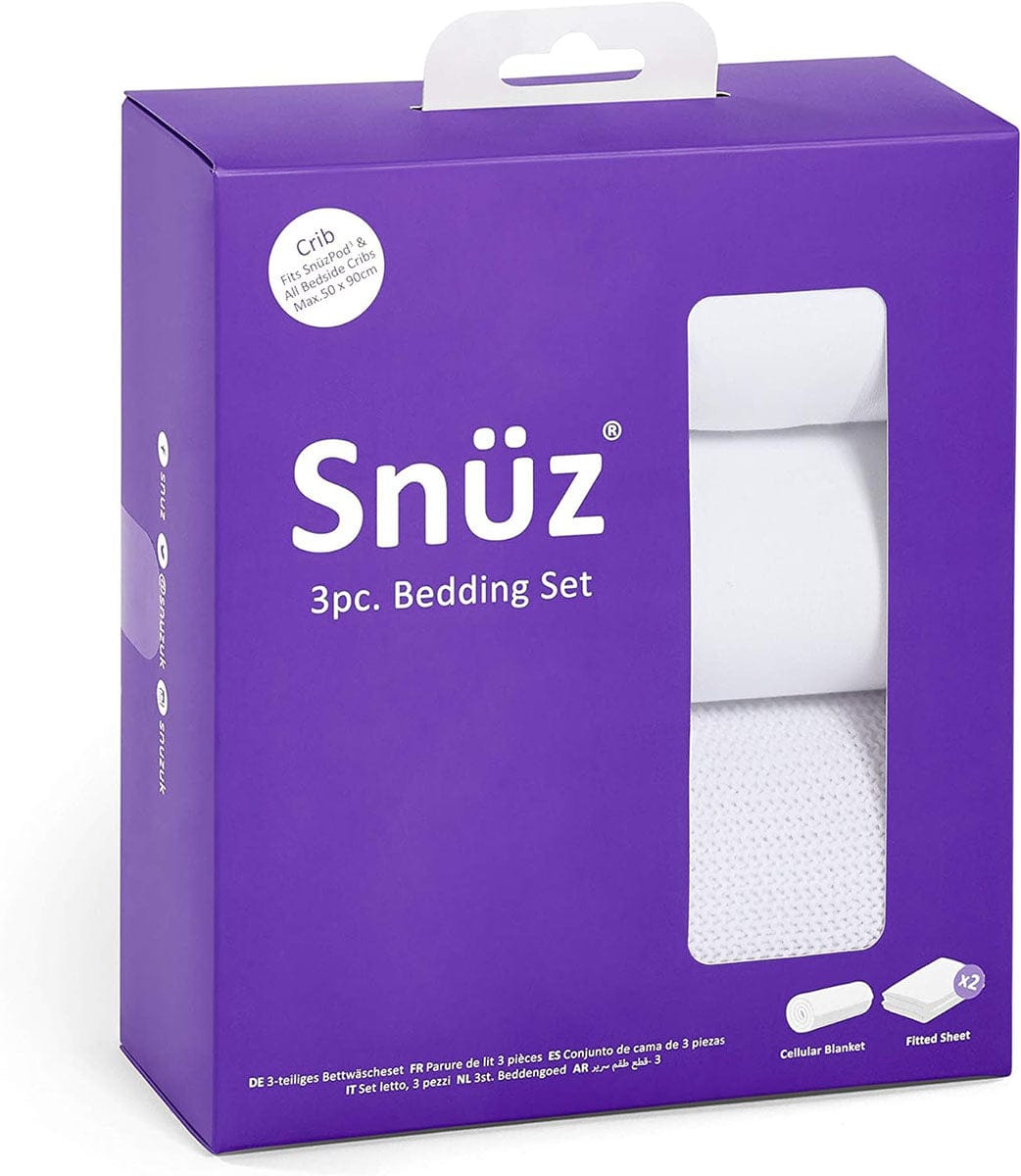 Snuz 3 Piece SnuzPod Crib Bedding Set - White - BD028AL