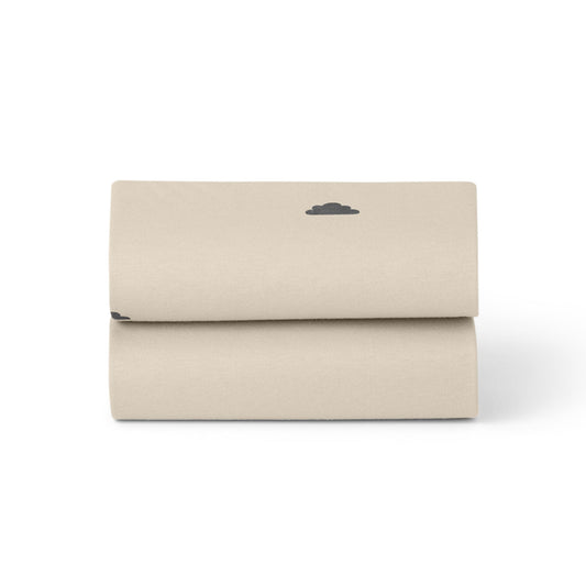 Snuz Bassinet Fitted Sheets, 2 Pack - Sand/Cloud - USBD028BO