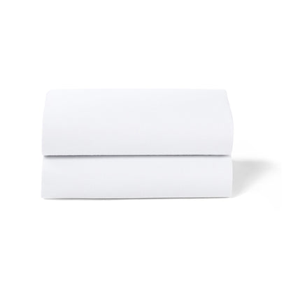 Snuz Bassinet Fitted Sheets, 2 Pack - White - USBD028BL