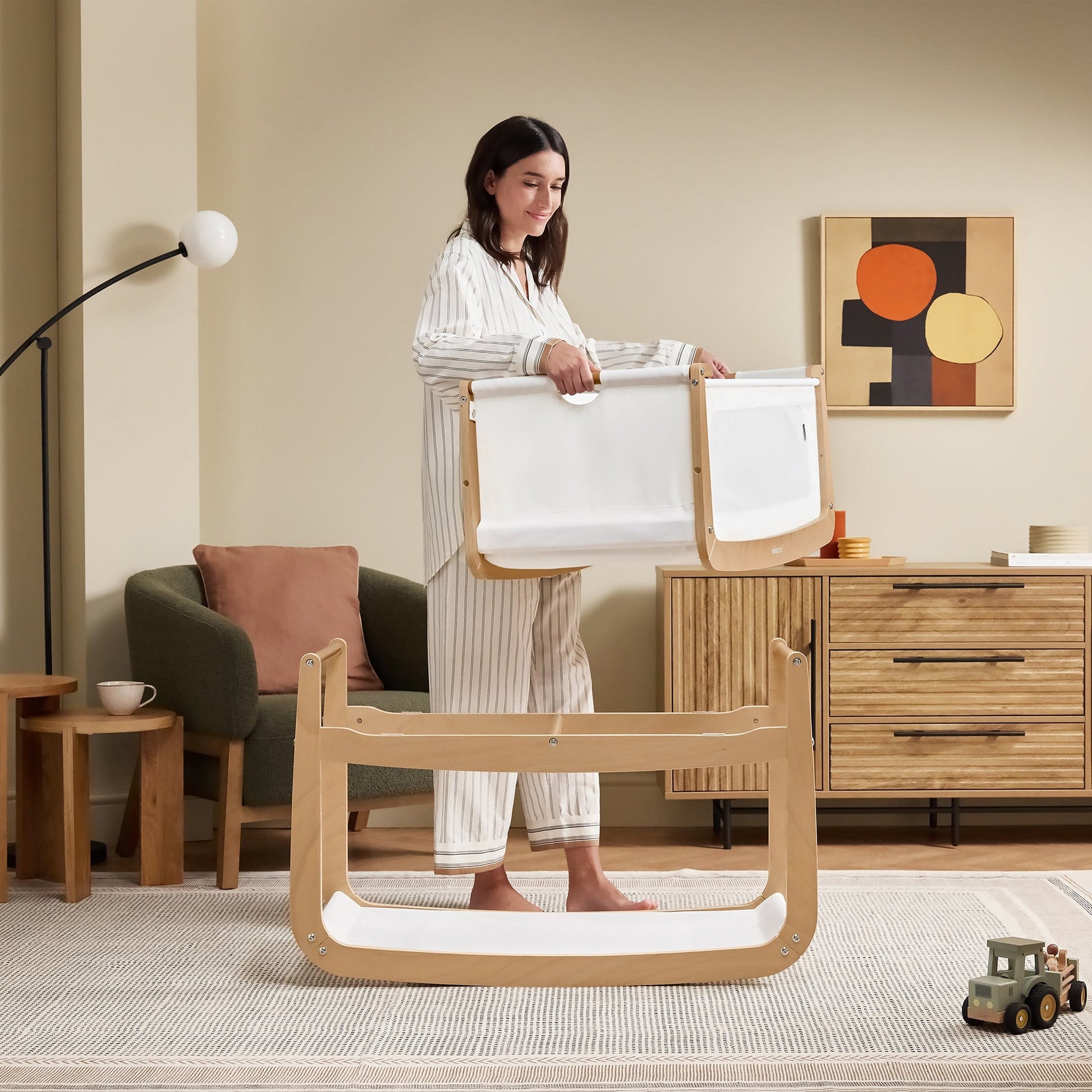 Snuz SnuzPod 5 Bedside Bassinet - Natural - USFN050C