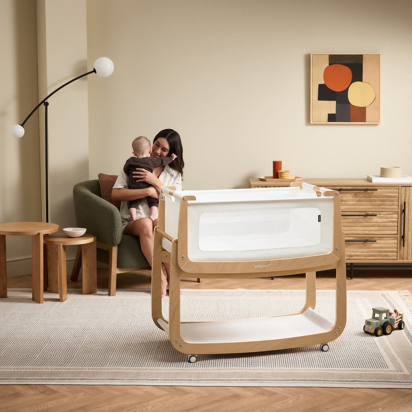 Snuz SnuzPod 5 Bedside Bassinet - Natural - USFN050C