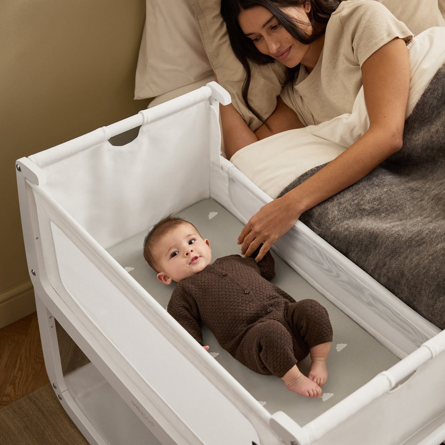 Snuz SnuzPod 5 Bedside Bassinet - White - USFN050B