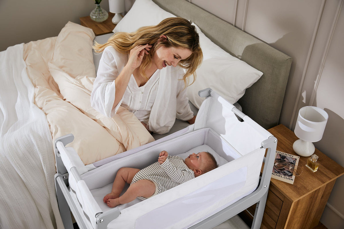 Snuz SnuzPod4 Bedside Crib - Dove Grey - USFN014D