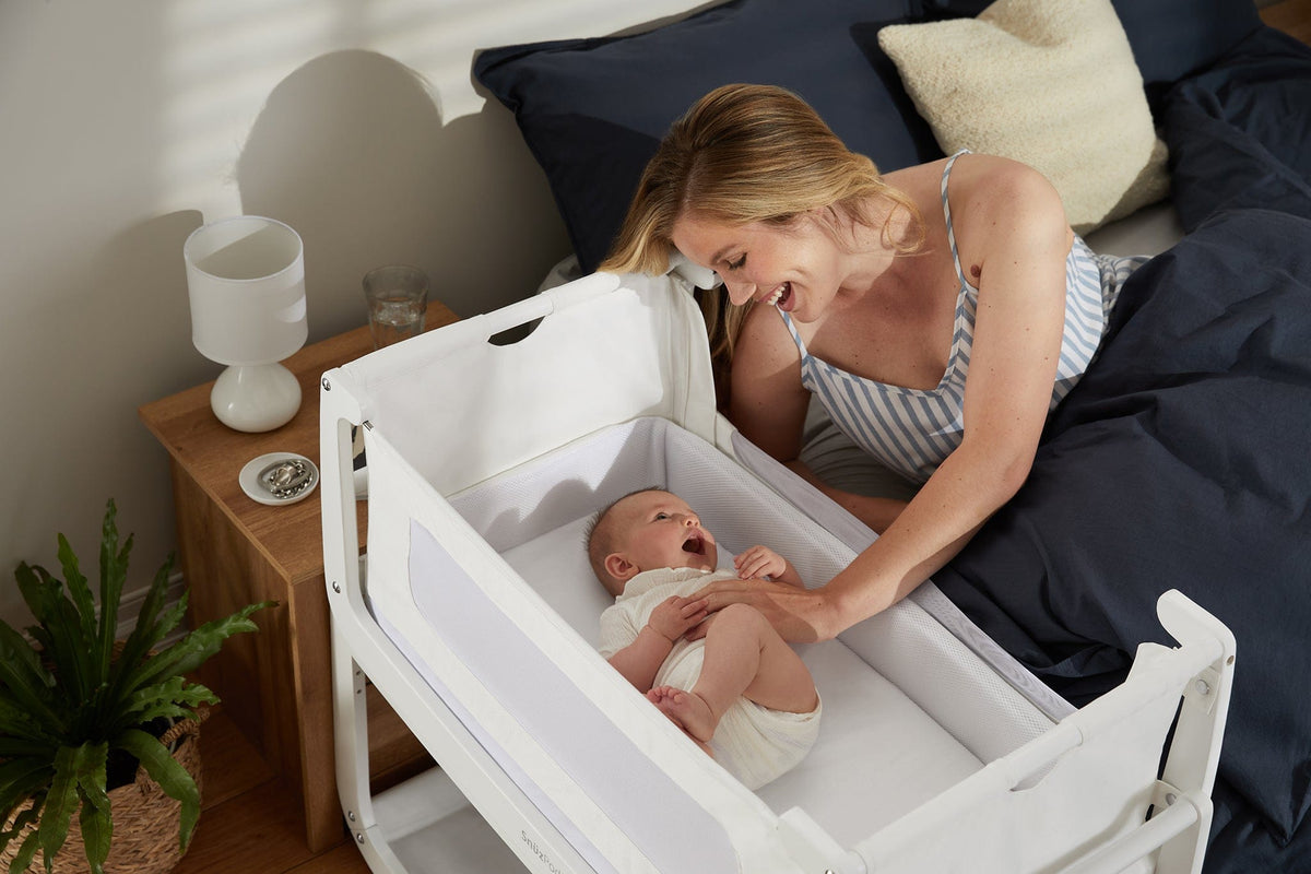 Snuz SnuzPod4 Bedside Crib - White - USFN014B