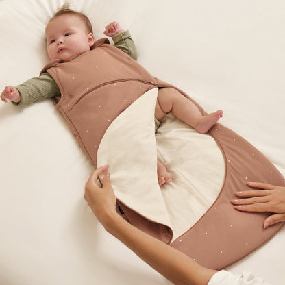 Snuz SnuzPouch Sleeping Bag, 1.0 TOG - Blush/Dot (0-6 months) - USSW008AG