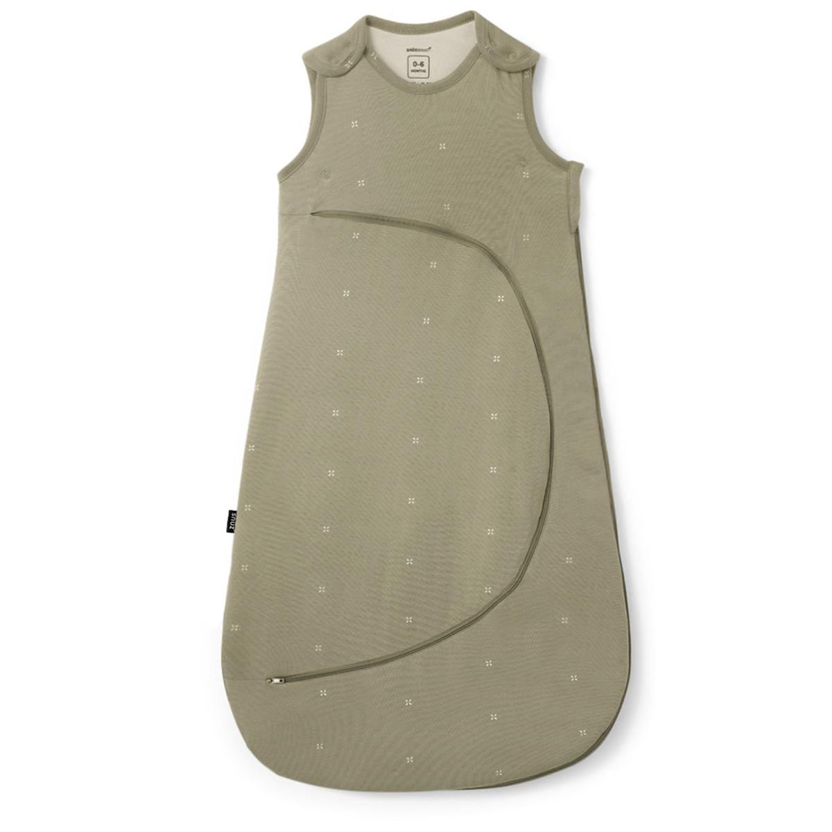 Snuz SnuzPouch Sleeping Bag, 2.5 TOG - Sage/Cross (0-6 months) - USSW008BF