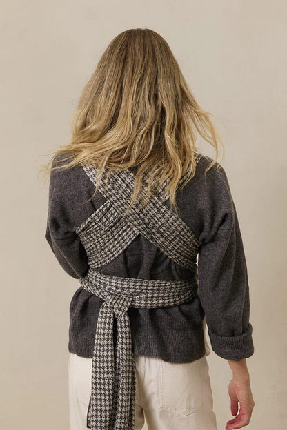Solly Baby Wrap - Stormy Houndstooth - AFH-01