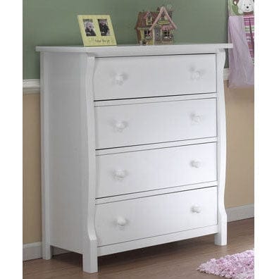 Sorelle Tuscany/Princeton 4 Drawer Dresser in White
