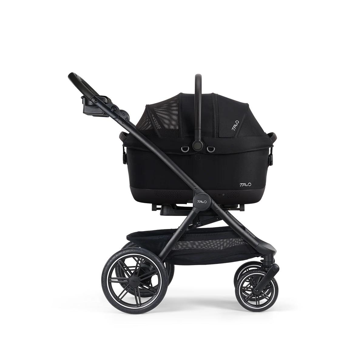 Tavo Pets Maeve iso6X Wind + Roscoe Trek Pet Travel System Bundle - Onyx