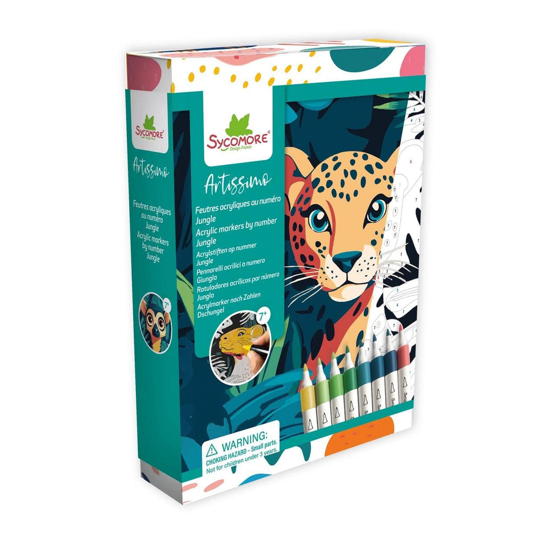 Speedy Monkey Artissimo - S Acrylic Markers By Numbers – Jungle - CREA076