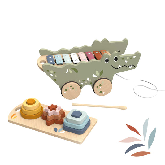 Speedy Monkey Croco Xylo & Activity Pull Along