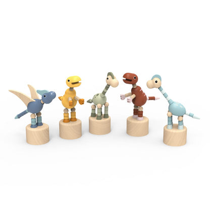 Speedy Monkey Dinosaur Pushing Puppet