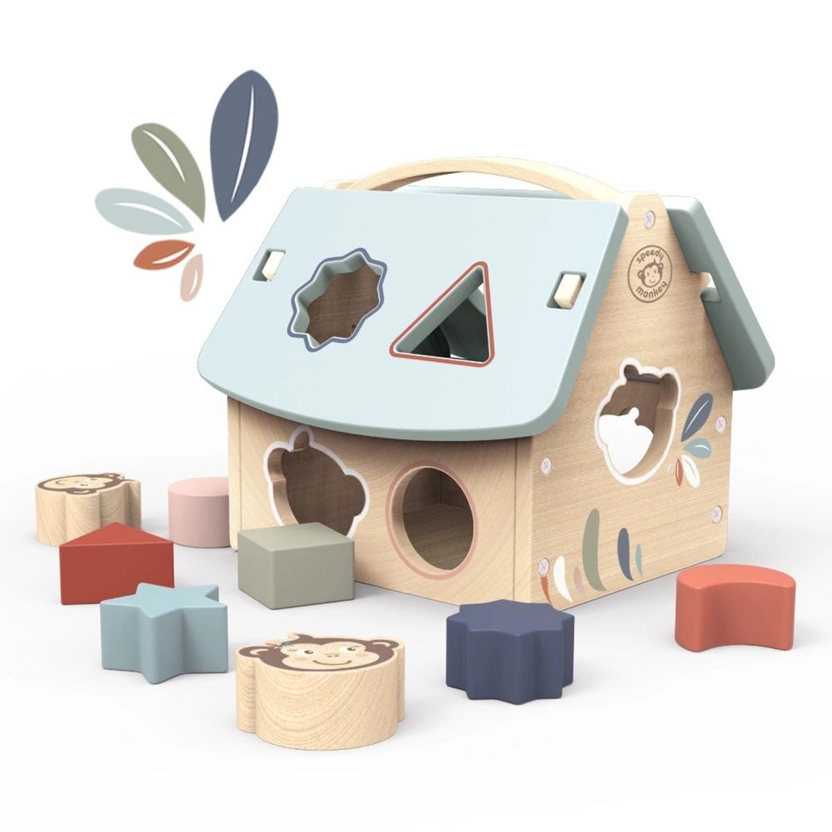Speedy Monkey House Shape Sorter - SP1006