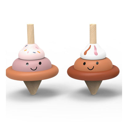Speedy Monkey Ice Cream Spinning Top