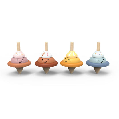 Speedy Monkey Ice Cream Spinning Top