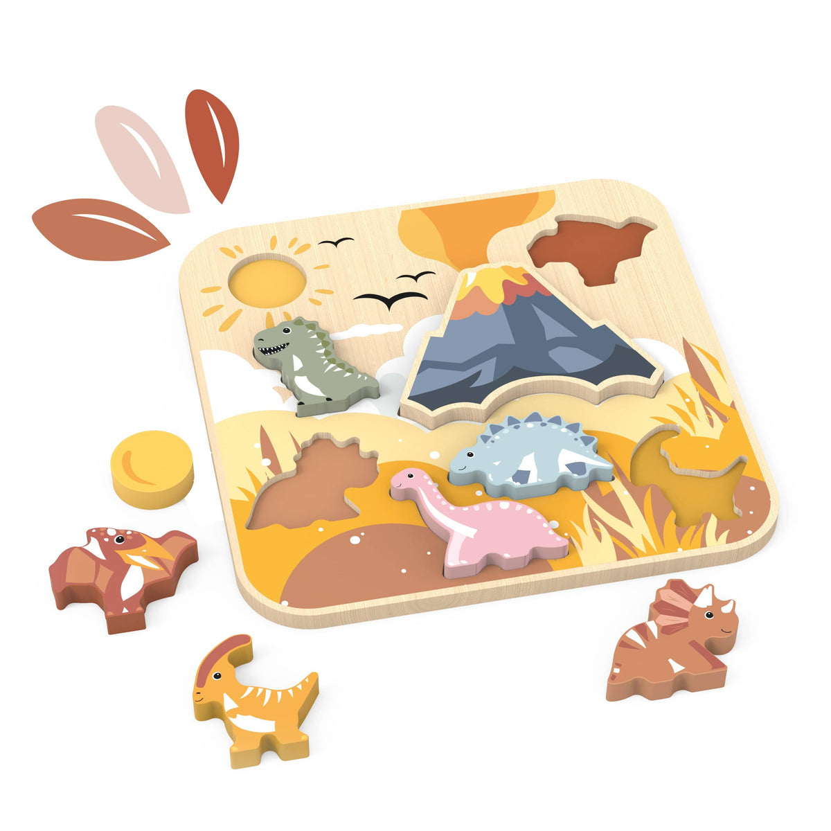 Speedy Monkey Jumbo Dino Chunky Puzzle