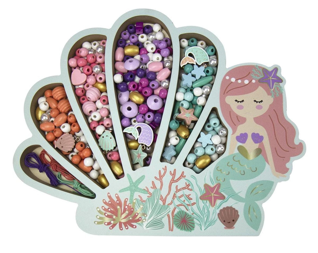 Speedy Monkey Les Perles - Mermaid Wooden Beads (4y+) - CRE3286