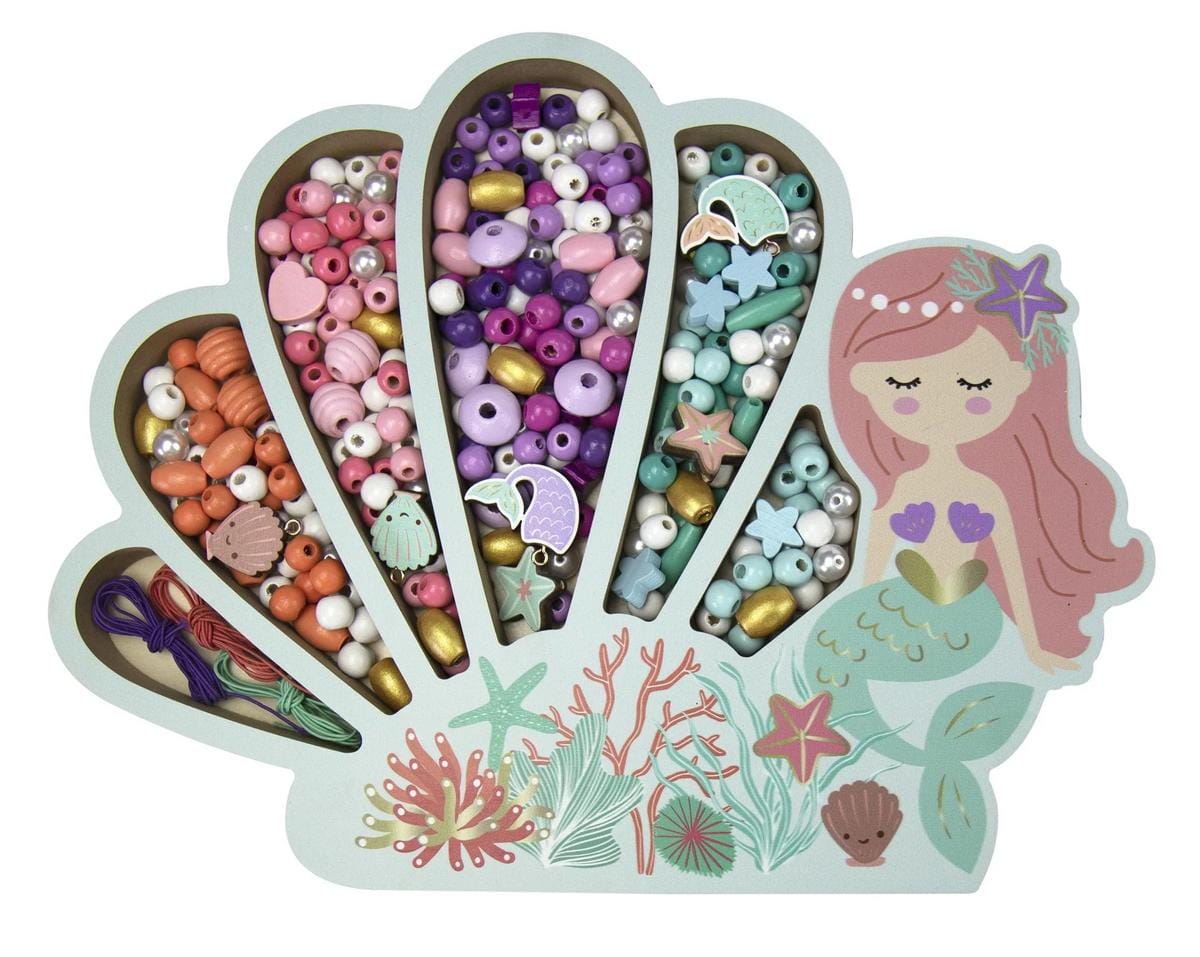 Speedy Monkey Les Perles - Mermaid Wooden Beads (4y+) - CRE3286