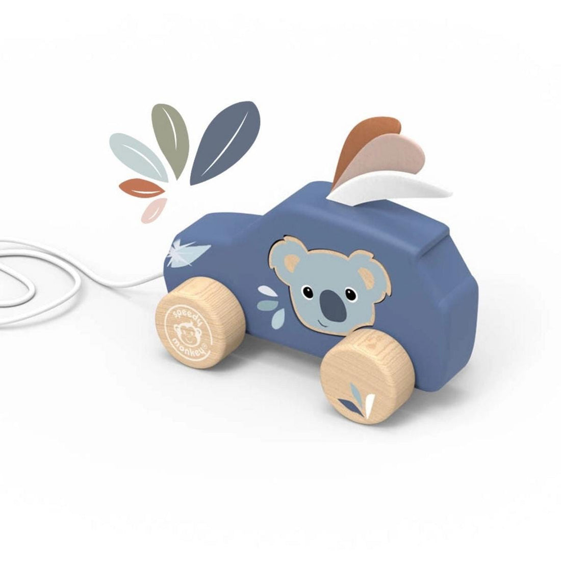 Speedy Monkey Pull Along Car - SP1038
