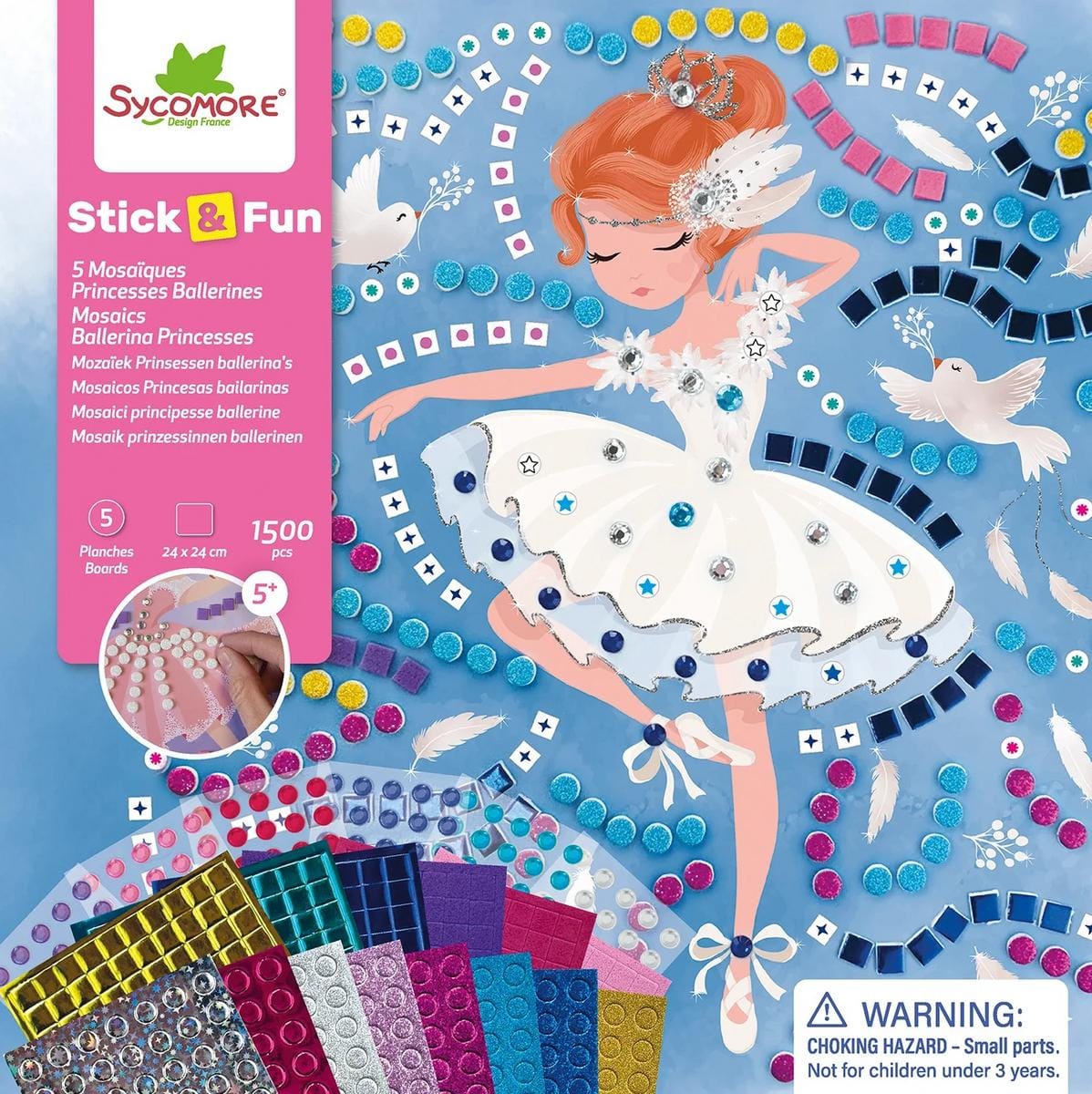 Speedy Monkey Stick'N Fun - L Mosaics Ballerina Princesses (5y+) - CRE7060