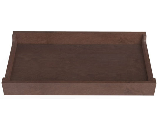 Spot On Square 34" Wide Changing Tray - Walnut Stain - HC12007