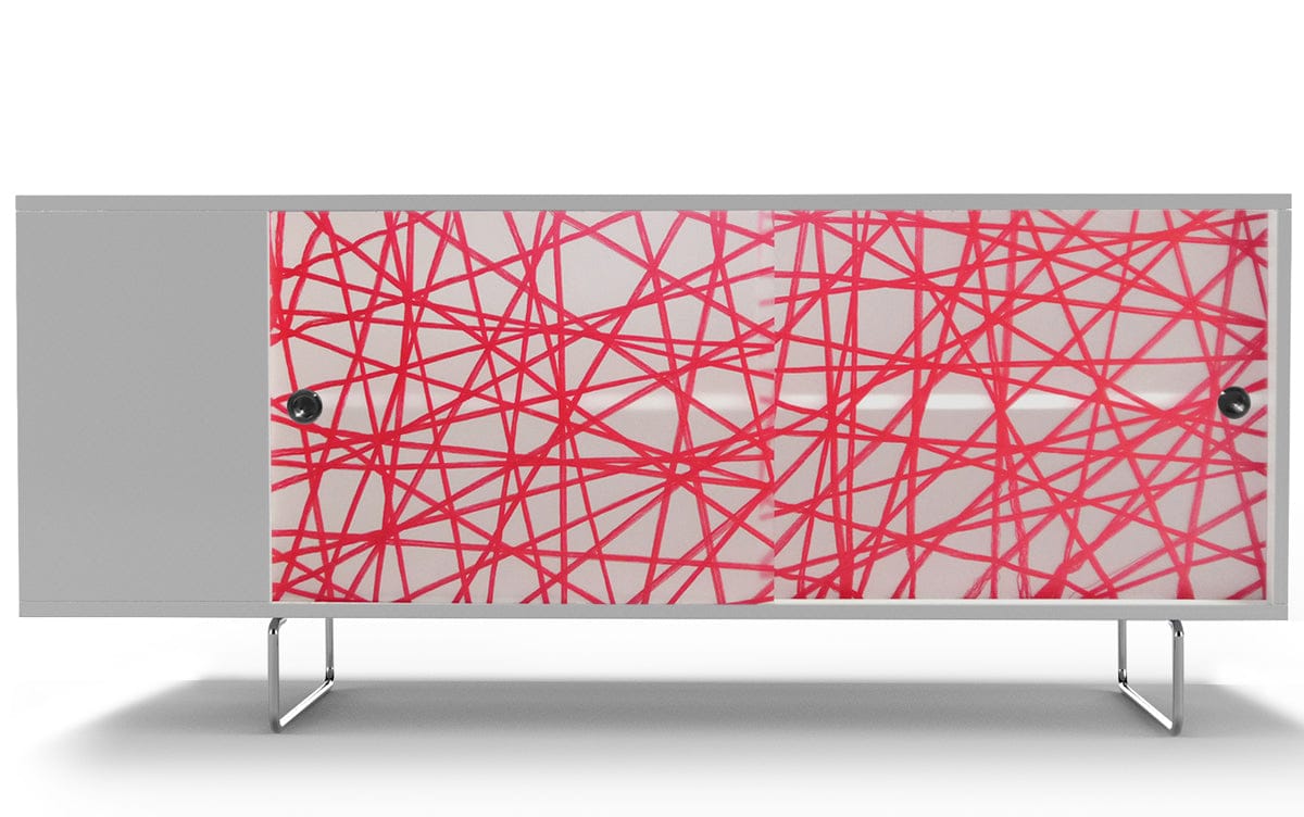 Spot On Square Alto Credenza - Red Strands - AC14004-RD