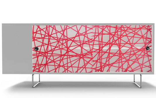 Spot On Square Alto Credenza - Red Strands - AC14004-RD