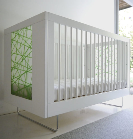 Spot On Square Alto Crib - Green Strands - AC14001-GN