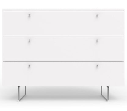 Spot On Square Alto Dresser 45" - White - ALTO3DRAWER45WH